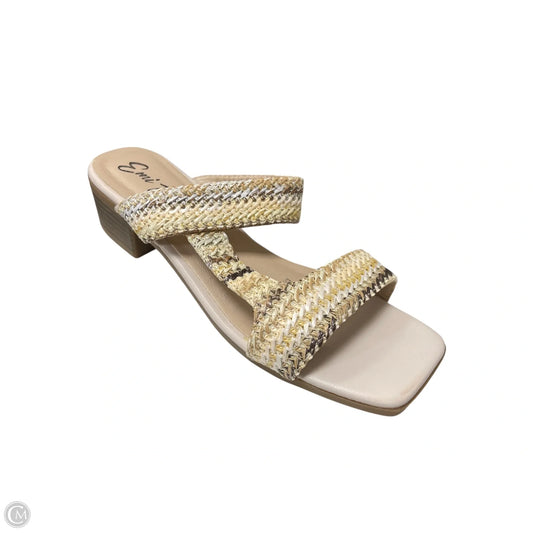 Sandals Heels Block By EMI KAY -