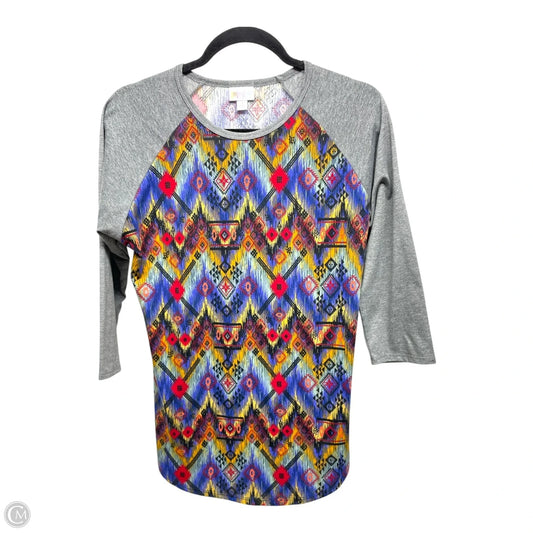 Top 3/4 Sleeve By Lularoe In Multi-colored, Size: S