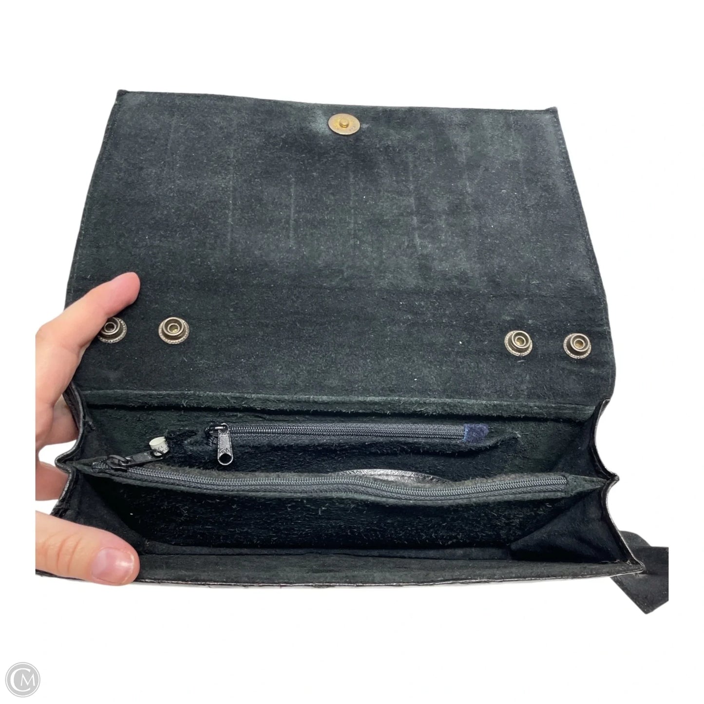 Clutch Leather By Clothes Mentor, Size: Medium