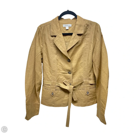 Jacket Other By Coldwater Creek In Gold, Size: Lp