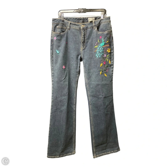 Jeans Boot Cut By Live A Little In Blue Denim, Size: 12
