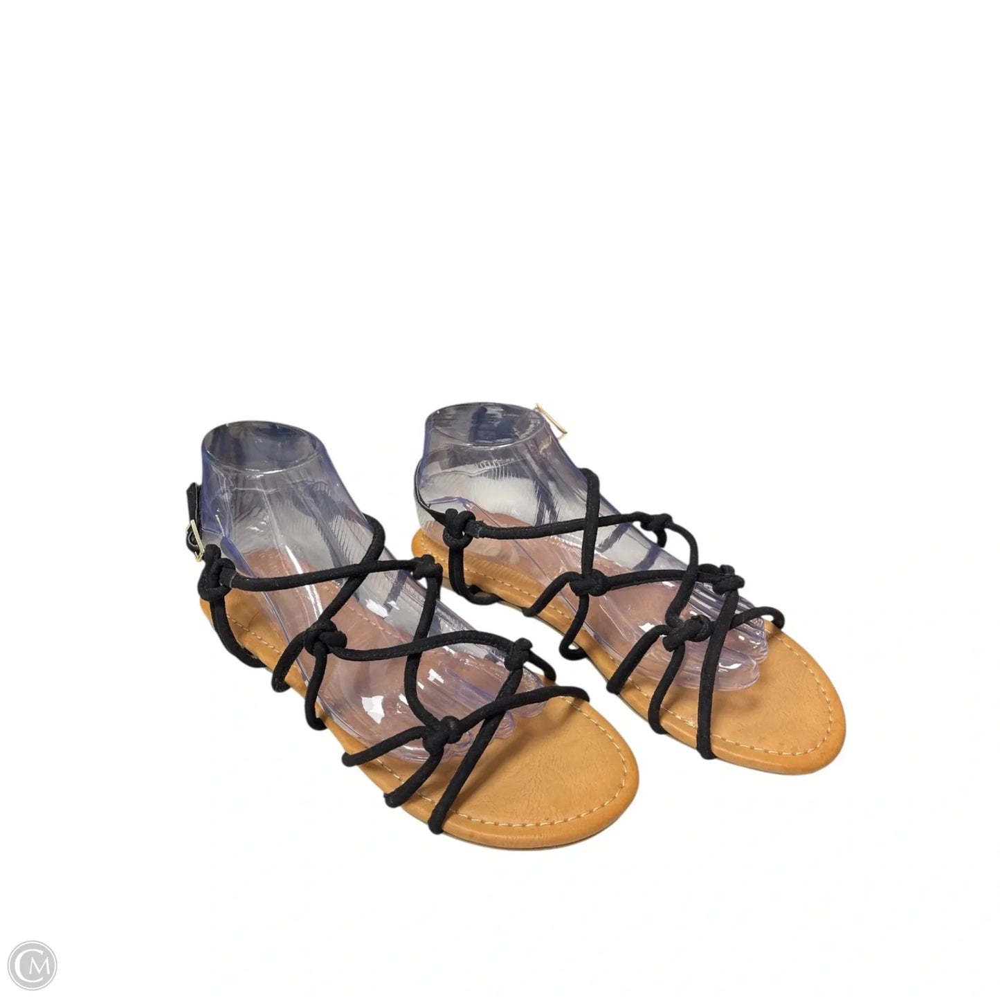 Sandals Flats By Report In Black, Size: 8.5