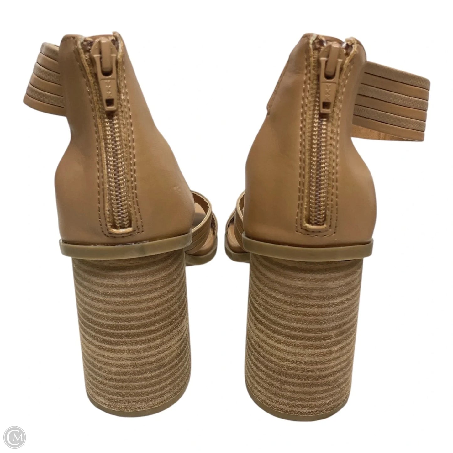 Sandals Heels Block By Dolce Vita In Tan, Size: 9.5