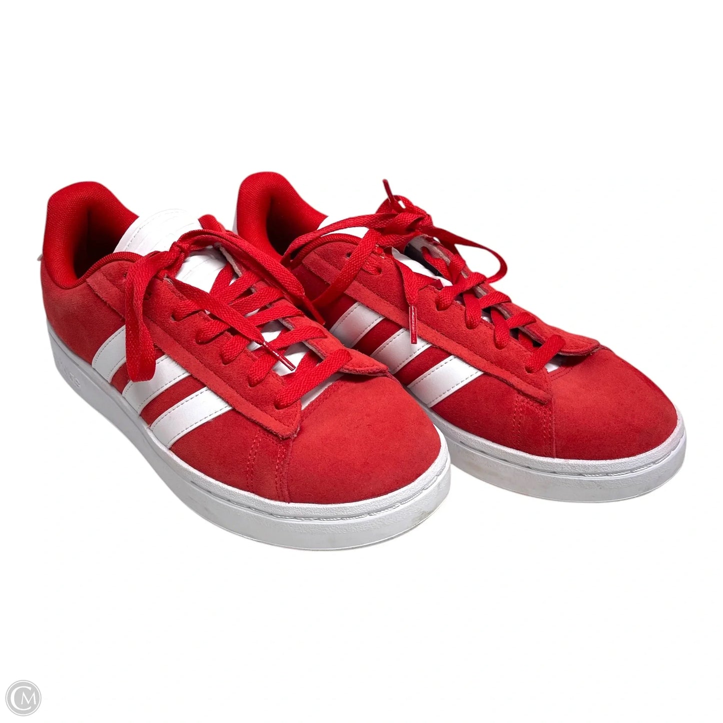 Shoes Sneakers By Adidas In Red & White, Size: 10