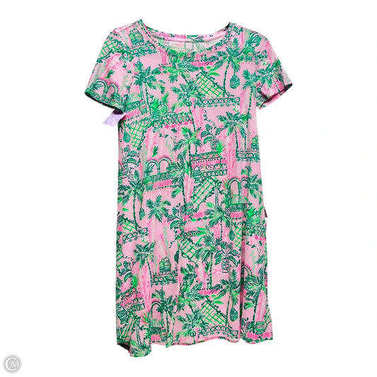 Dress Casual Short By Lilly Pulitzer In Green & Pink, Size: Xxs