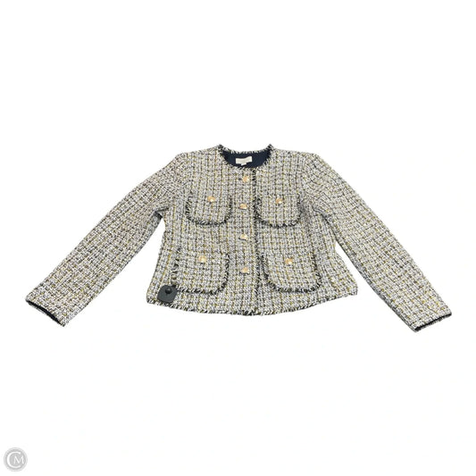 Blazer By Loft In Gold & White, Size: Mp