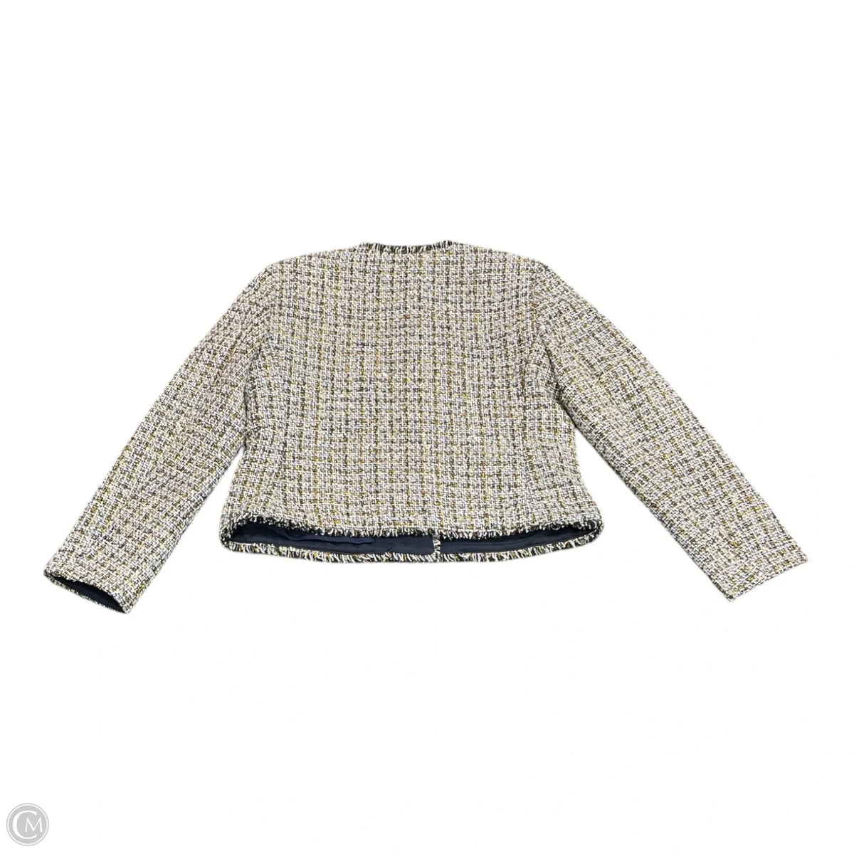 Blazer By Loft In Gold & White, Size: Mp
