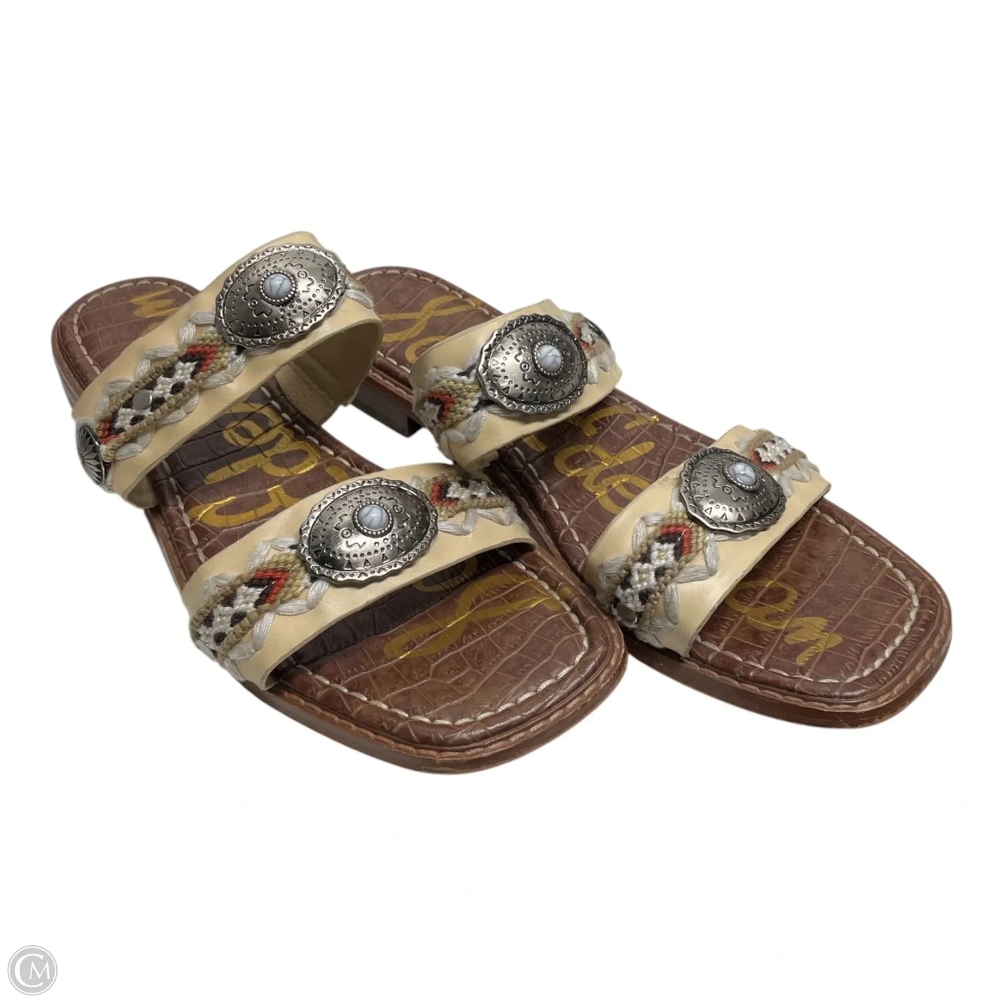 Sandals Flats By Sam Edelman In Cream, Size: 8