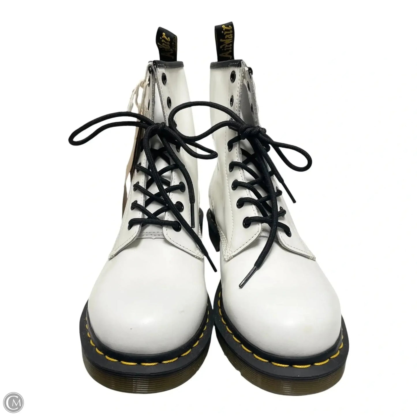 Boots Combat By Dr Martens In White, Size: 10
