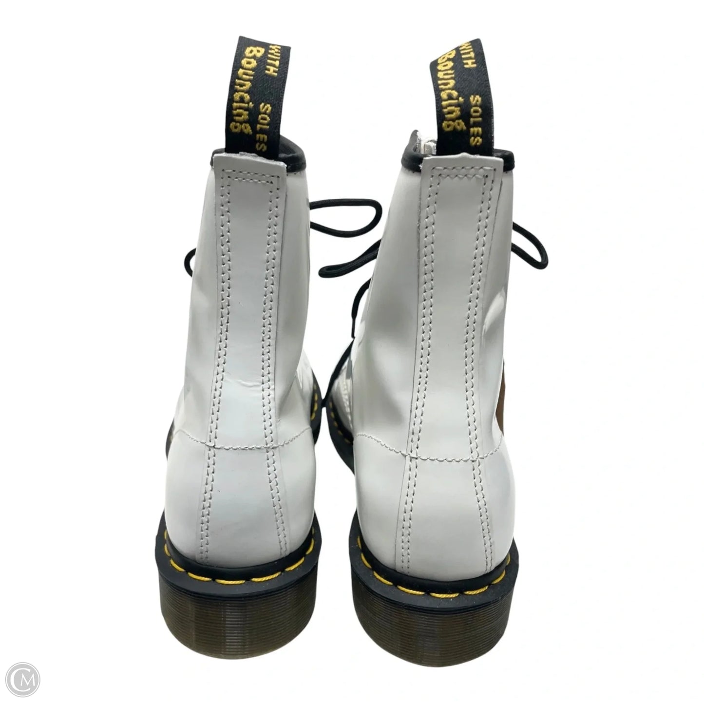 Boots Combat By Dr Martens In White, Size: 10