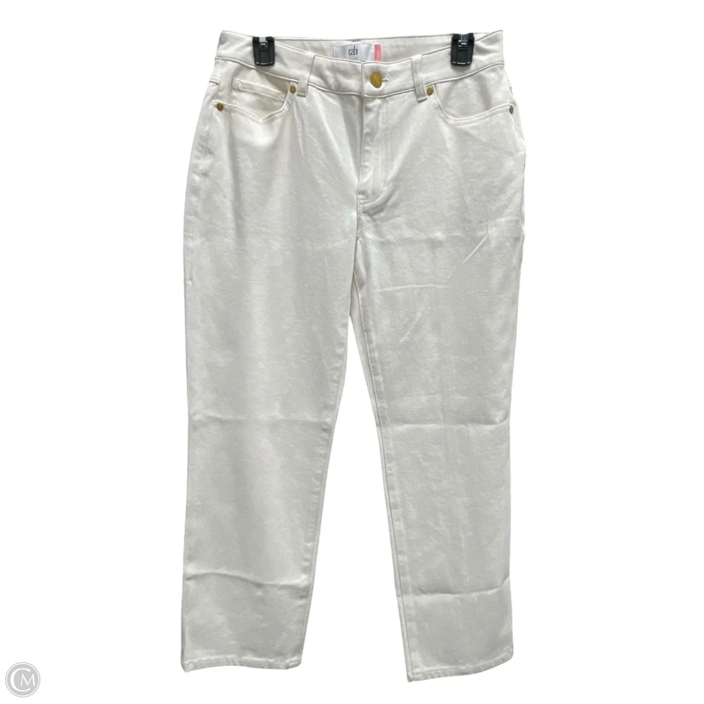 Jeans Cropped By Cabi In Cream, Size: 6