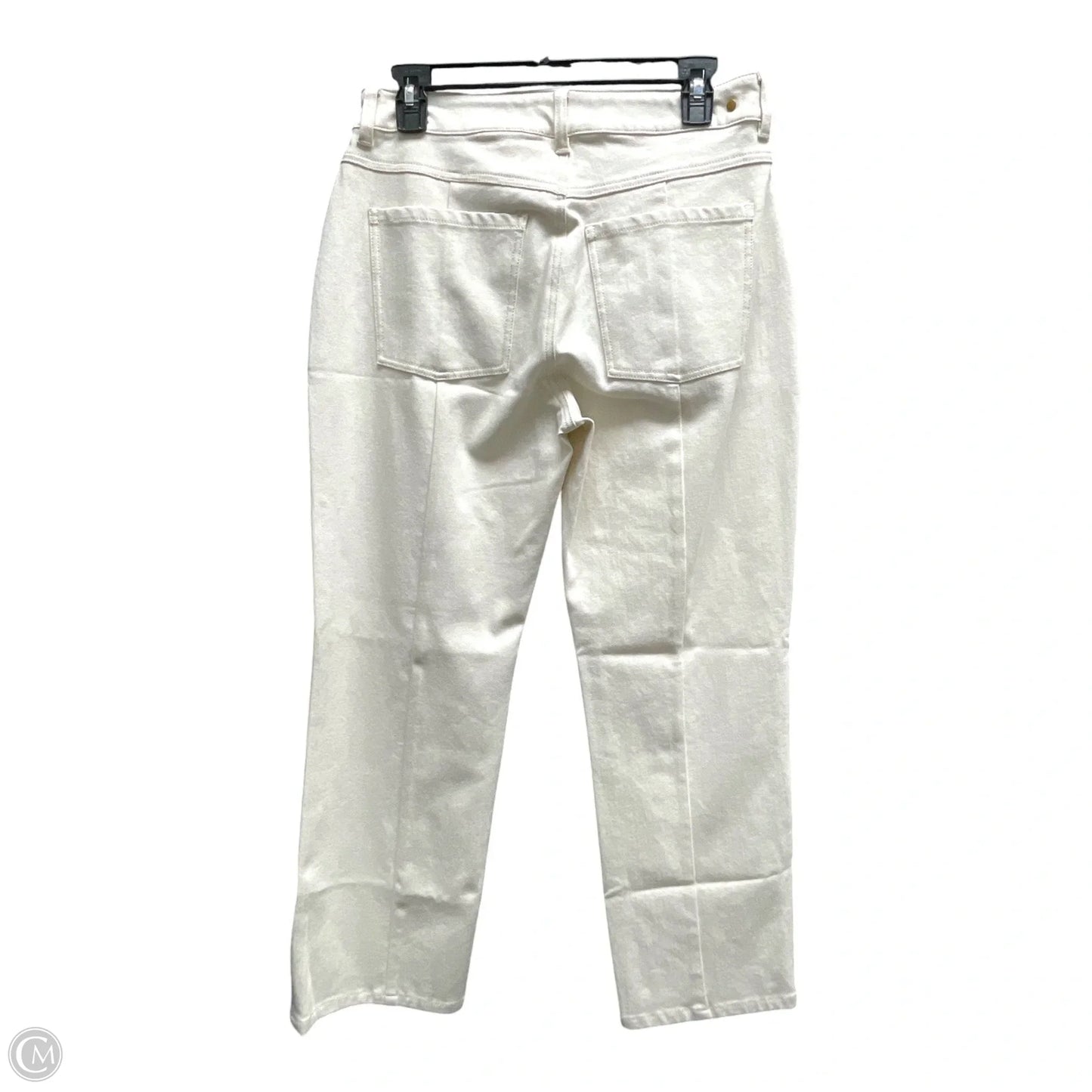 Jeans Cropped By Cabi In Cream, Size: 6