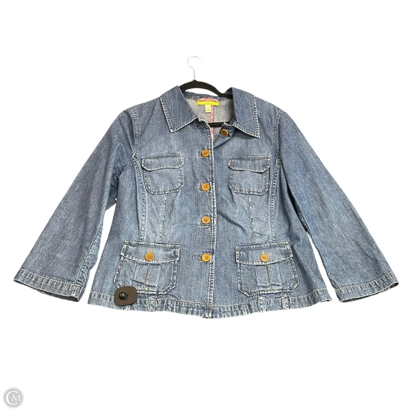 Jacket Denim By Sigrid Olsen In Blue Denim, Size: 14