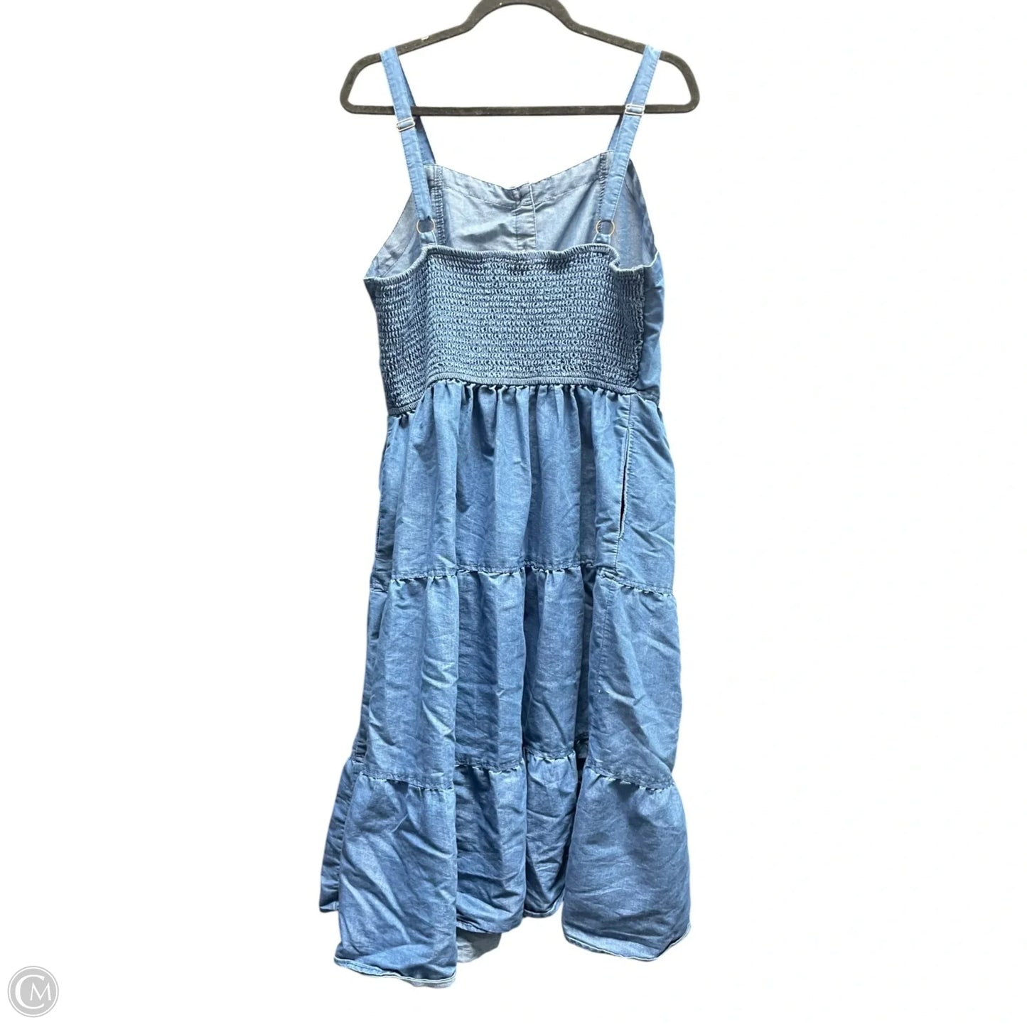 Dress Casual Short By Mph In Blue Denim, Size: Xl