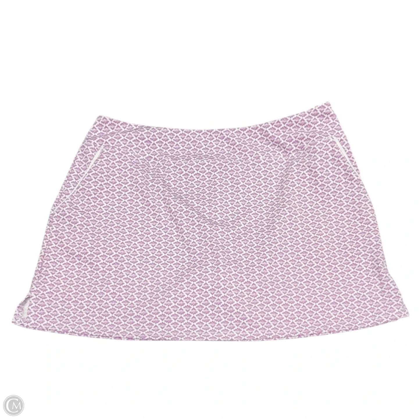 Athletic Skort By Sigrid Olsen In Purple & White, Size: Xl