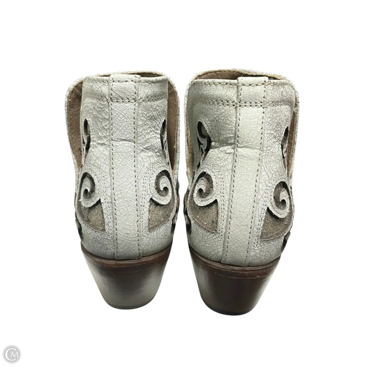 Boots Western By Ariat In Gold & White, Size: 7