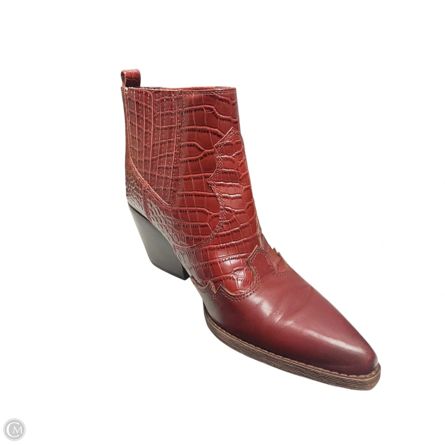 Boots Ankle Heels By Sam Edelman In Red, Size: 7.5