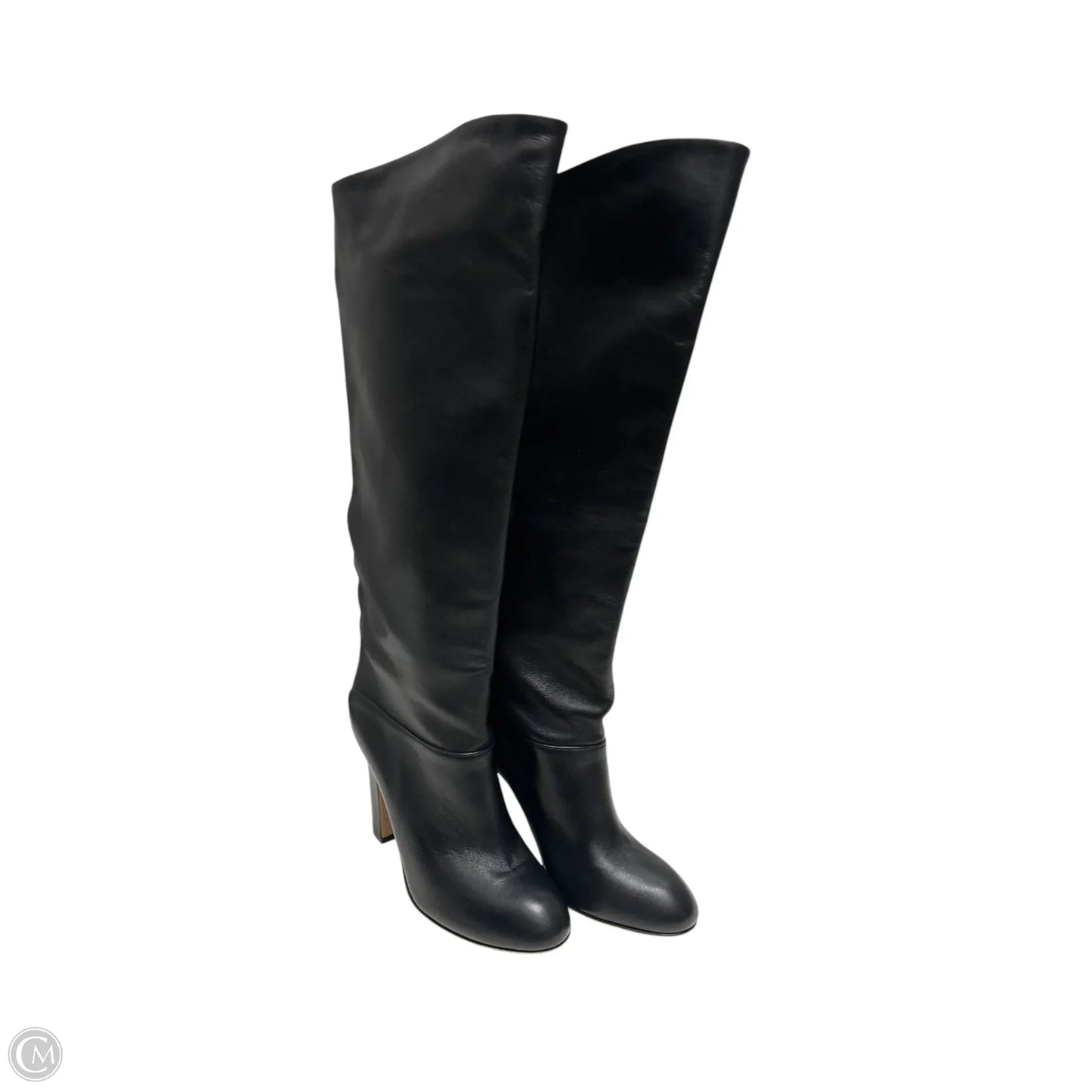 Boots Knee Heels By PARIS TEXAS In Black, Size: 8