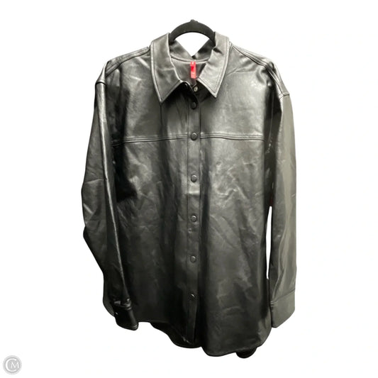 Jacket Shirt By Spanx In Black, Size: 1x