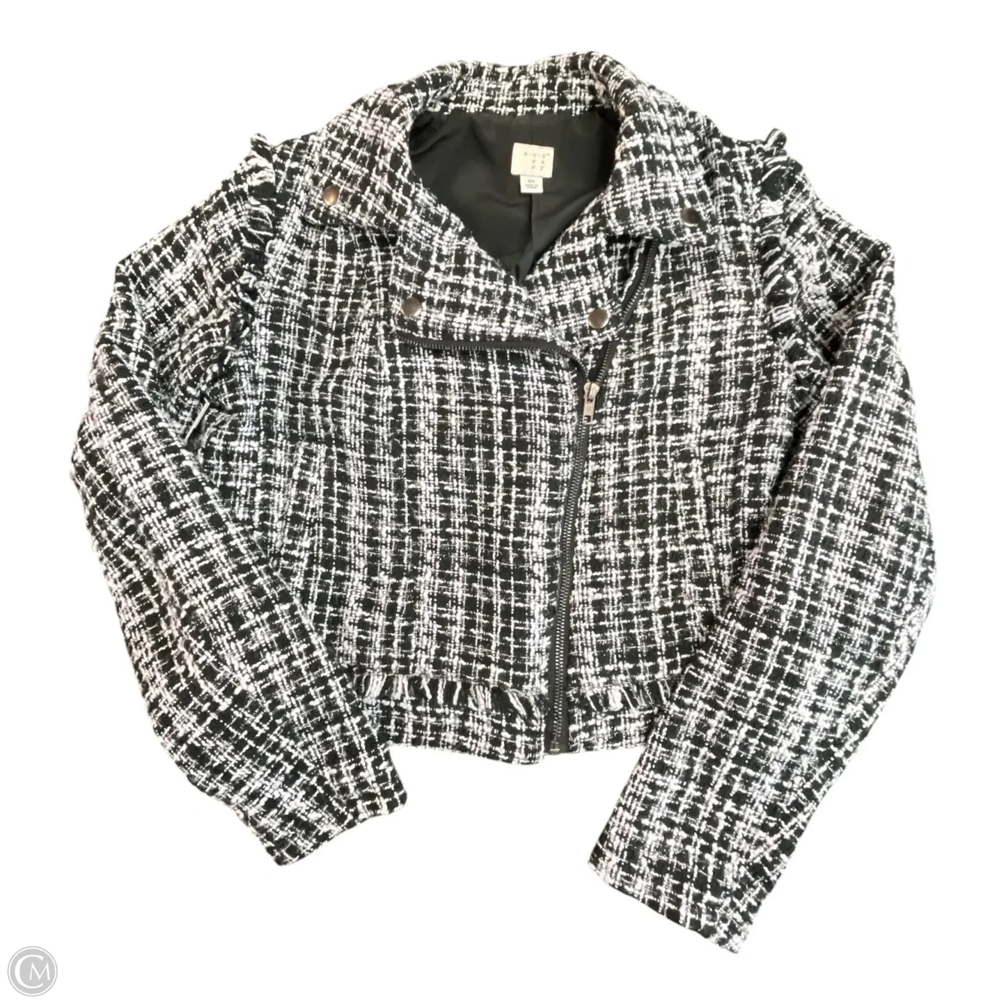 Blazer By A New Day In Black & White, Size: Xs