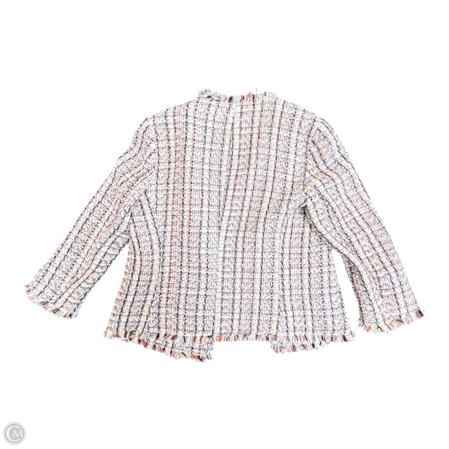 Blazer By Anne Klein In Blue Red & White, Size: 8