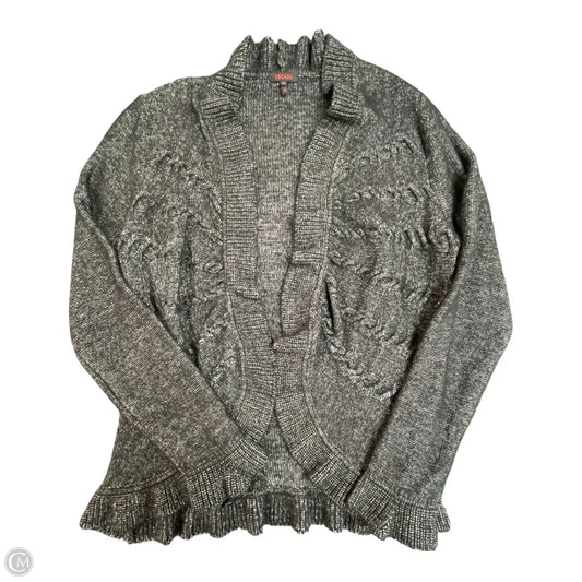 Sweater Cardigan Designer By Escada In Black, Size: L