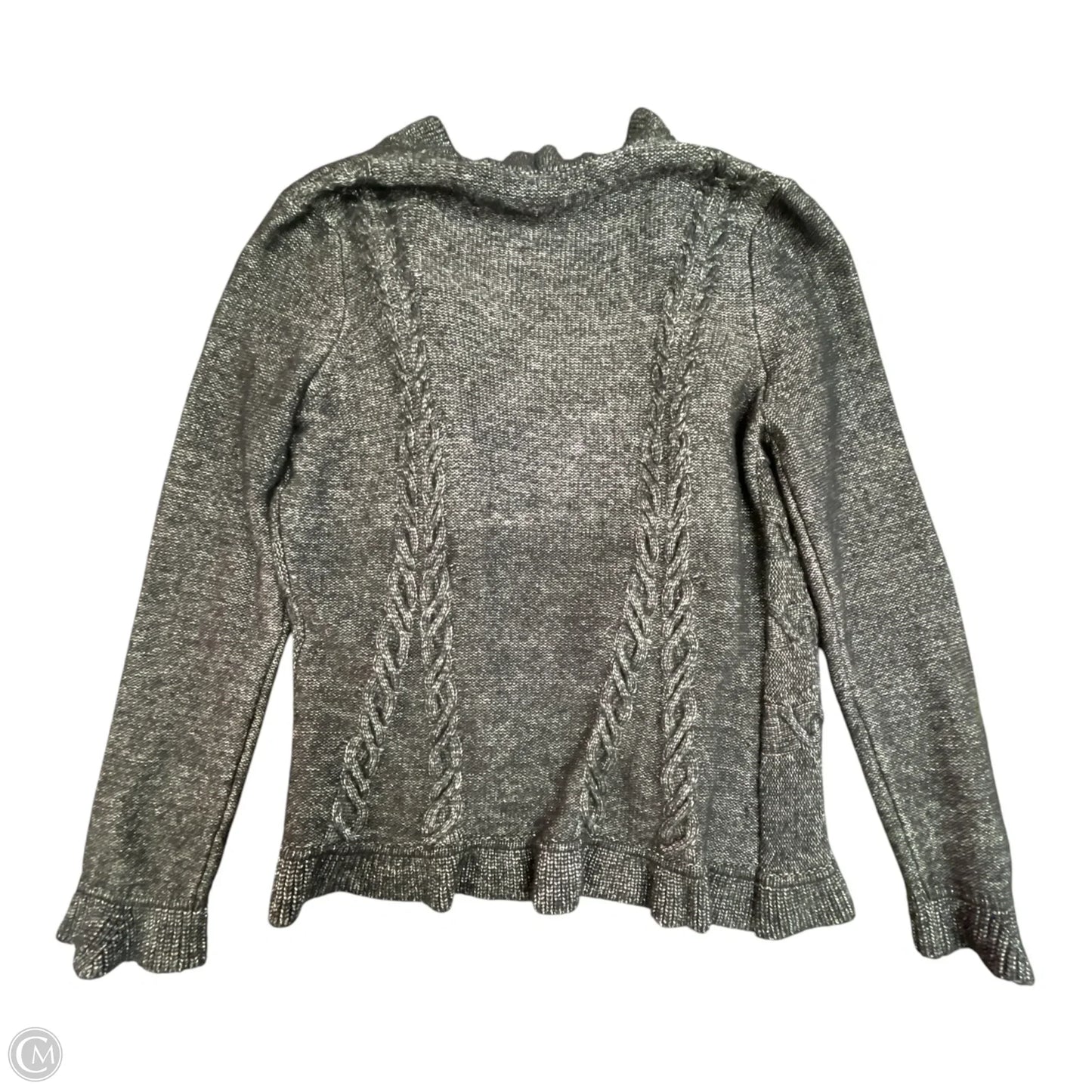 Sweater Cardigan Designer By Escada In Black, Size: L