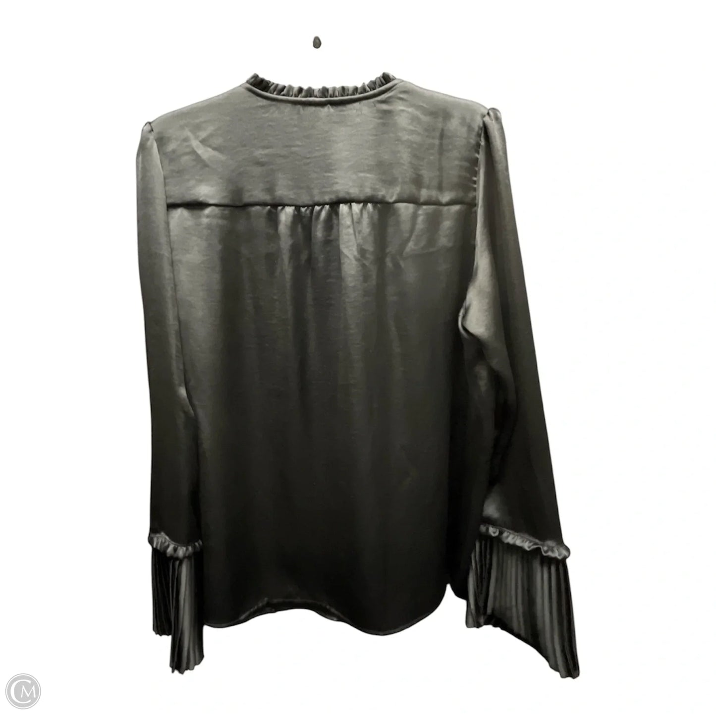 Blouse Long Sleeve By Worthington In Black, Size: L