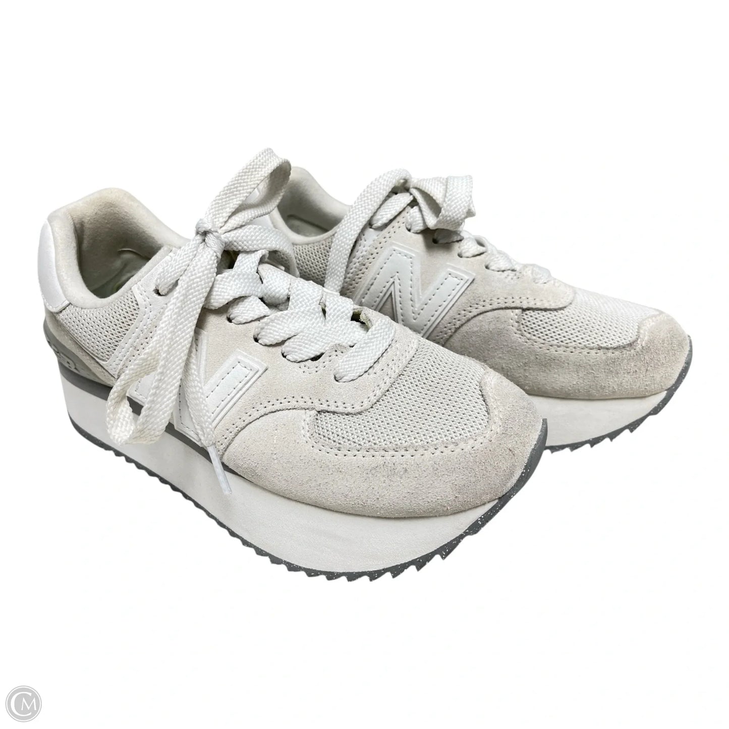 Shoes Athletic By New Balance In White, Size: 6.5