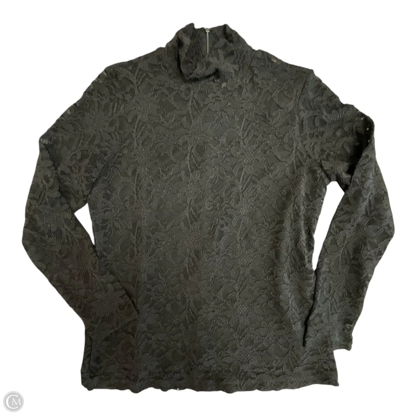 Top Long Sleeve By Chicos In Black, Size: M