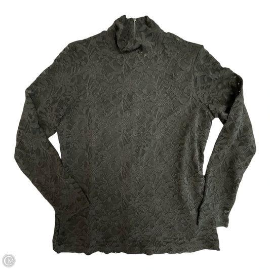 Top Long Sleeve By Chicos In Black, Size: M