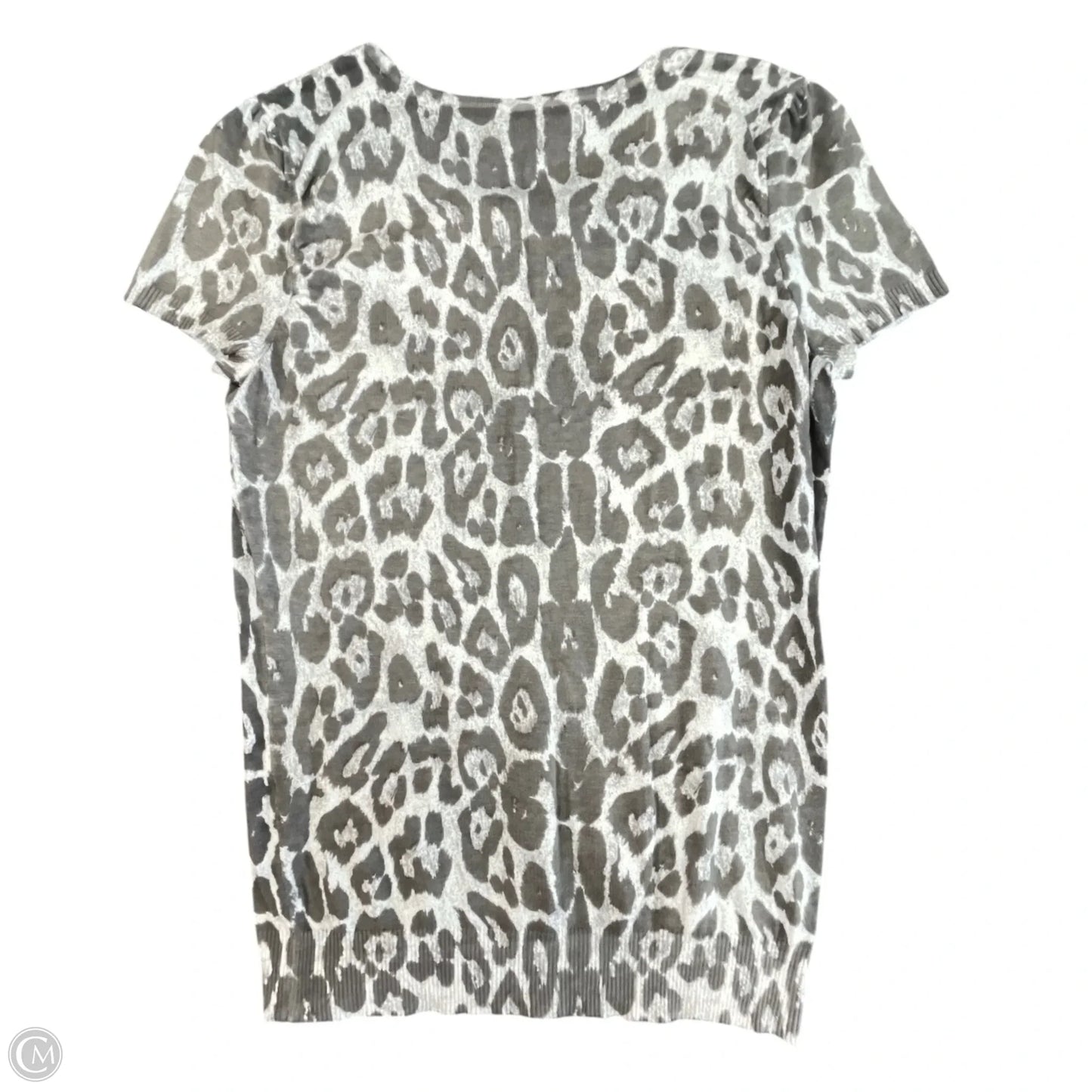 Sweater Short Sleeve By Inc In Animal Print, Size: Xl