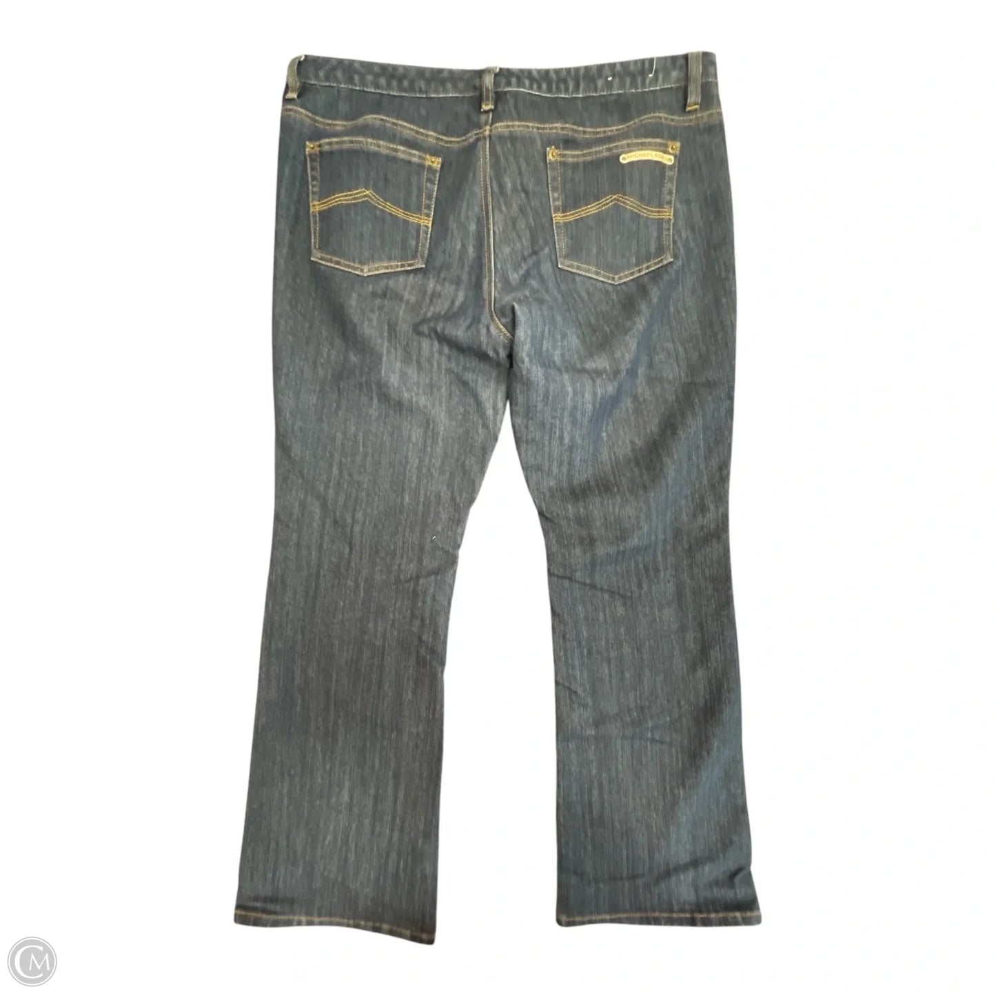 Jeans Boot Cut By Michael By Michael Kors In Blue Denim, Size: 14