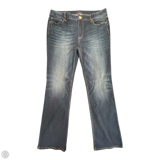 Jeans Boot Cut By White House Black Market In Blue Denim, Size: 14