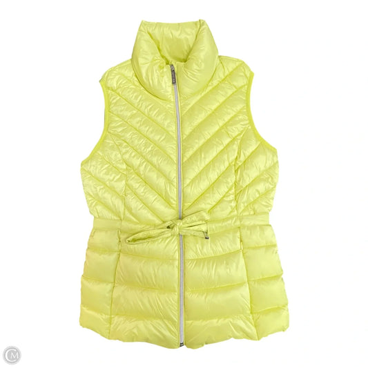 Vest Puffer & Quilted By Michael By Michael Kors In Yellow, Size: Xs