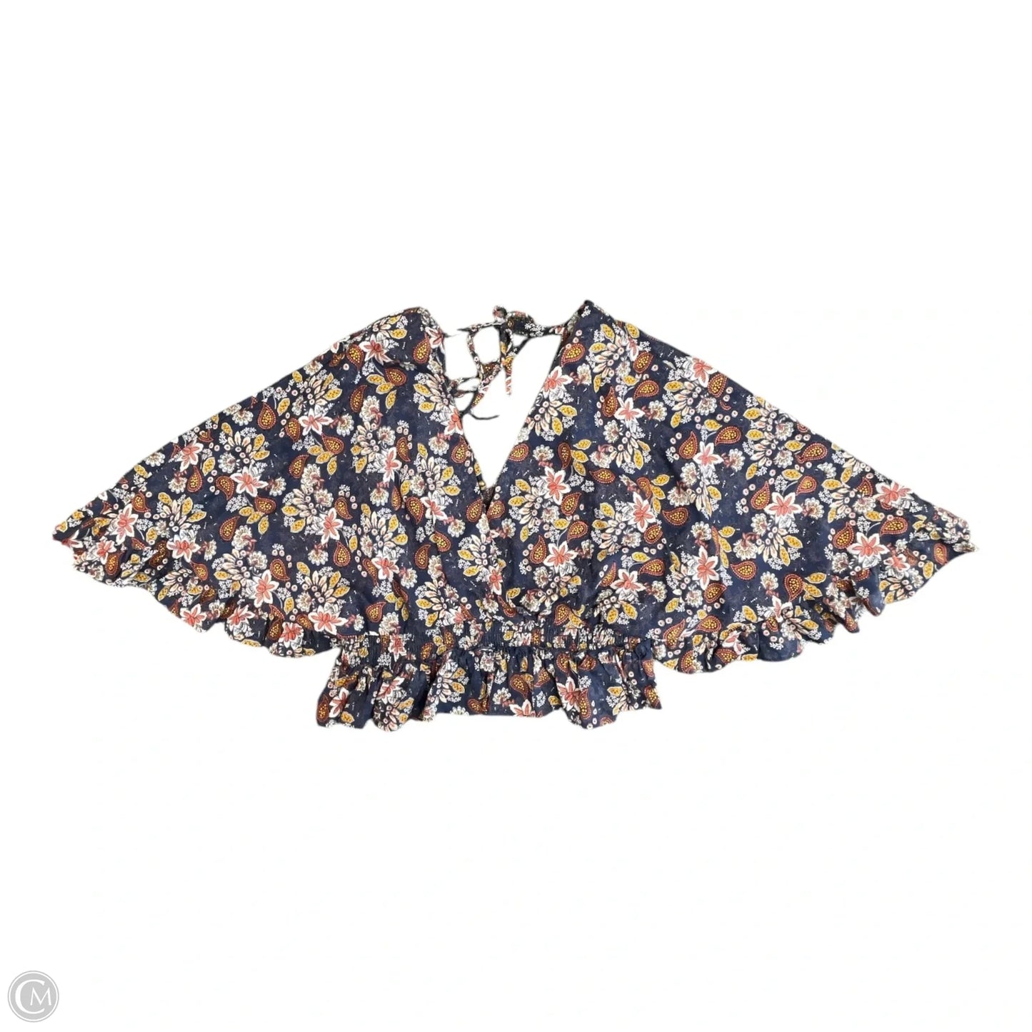 Top Short Sleeve By Angie In Floral Print, Size: M