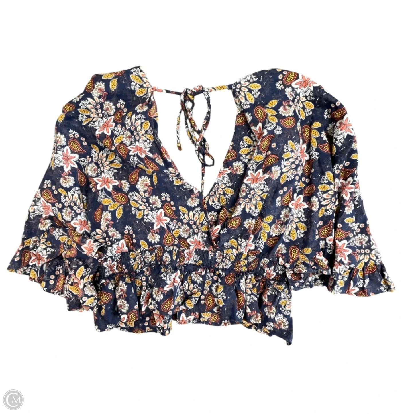 Top Short Sleeve By Angie In Floral Print, Size: M