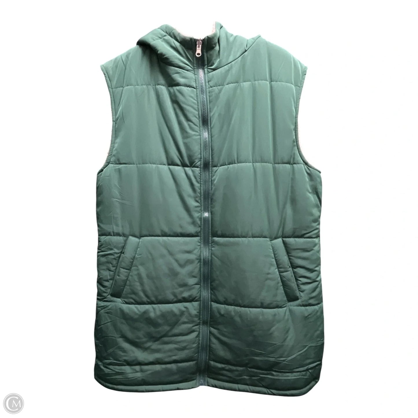 Vest Puffer & Quilted By Prettygarden In Green, Size: L