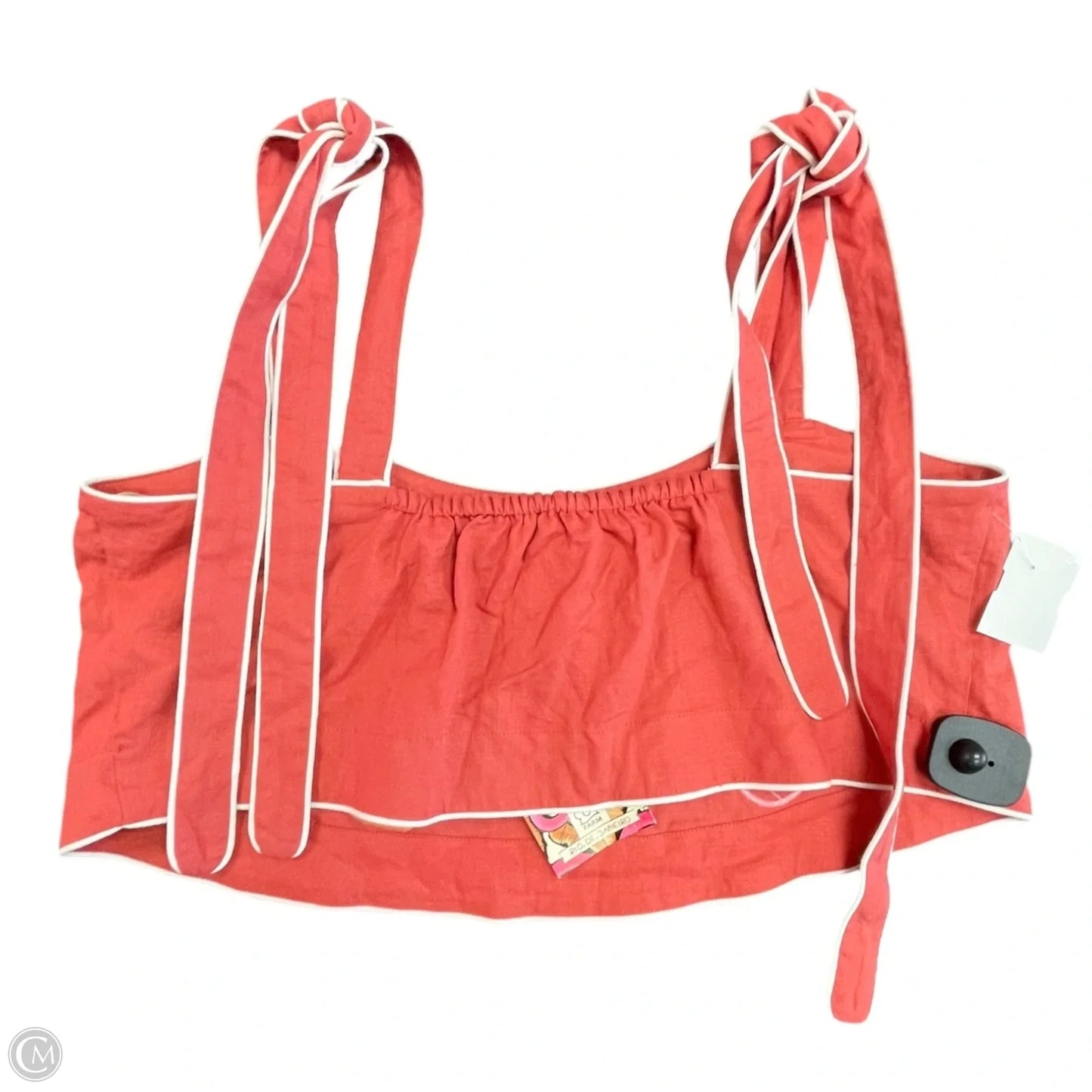 Top Sleeveless Designer By Farm Rio In Red, Size: M