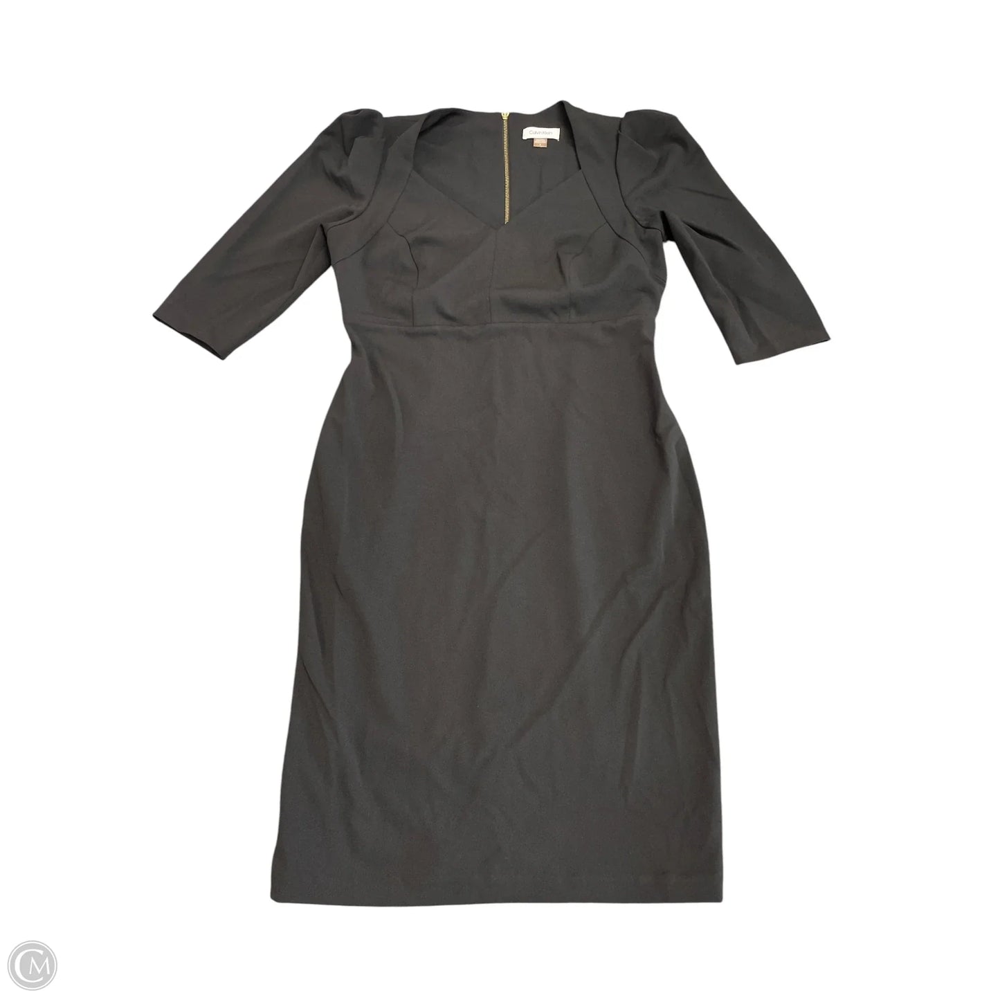 Dress Work By Calvin Klein In Black, Size: 6