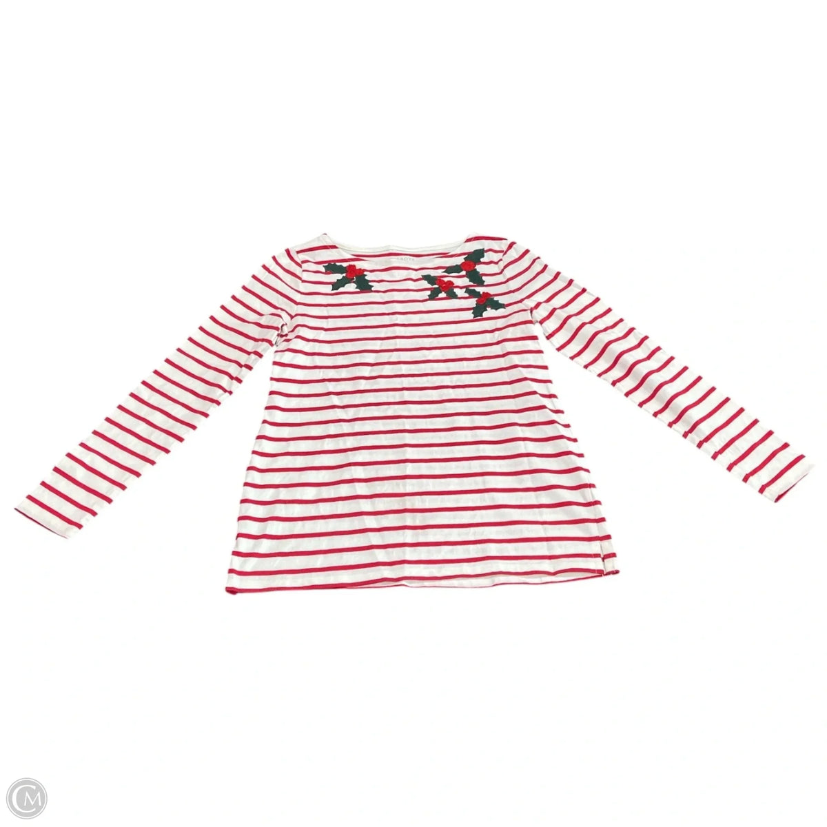 Top Long Sleeve By Talbots In Striped Pattern, Size: Sp