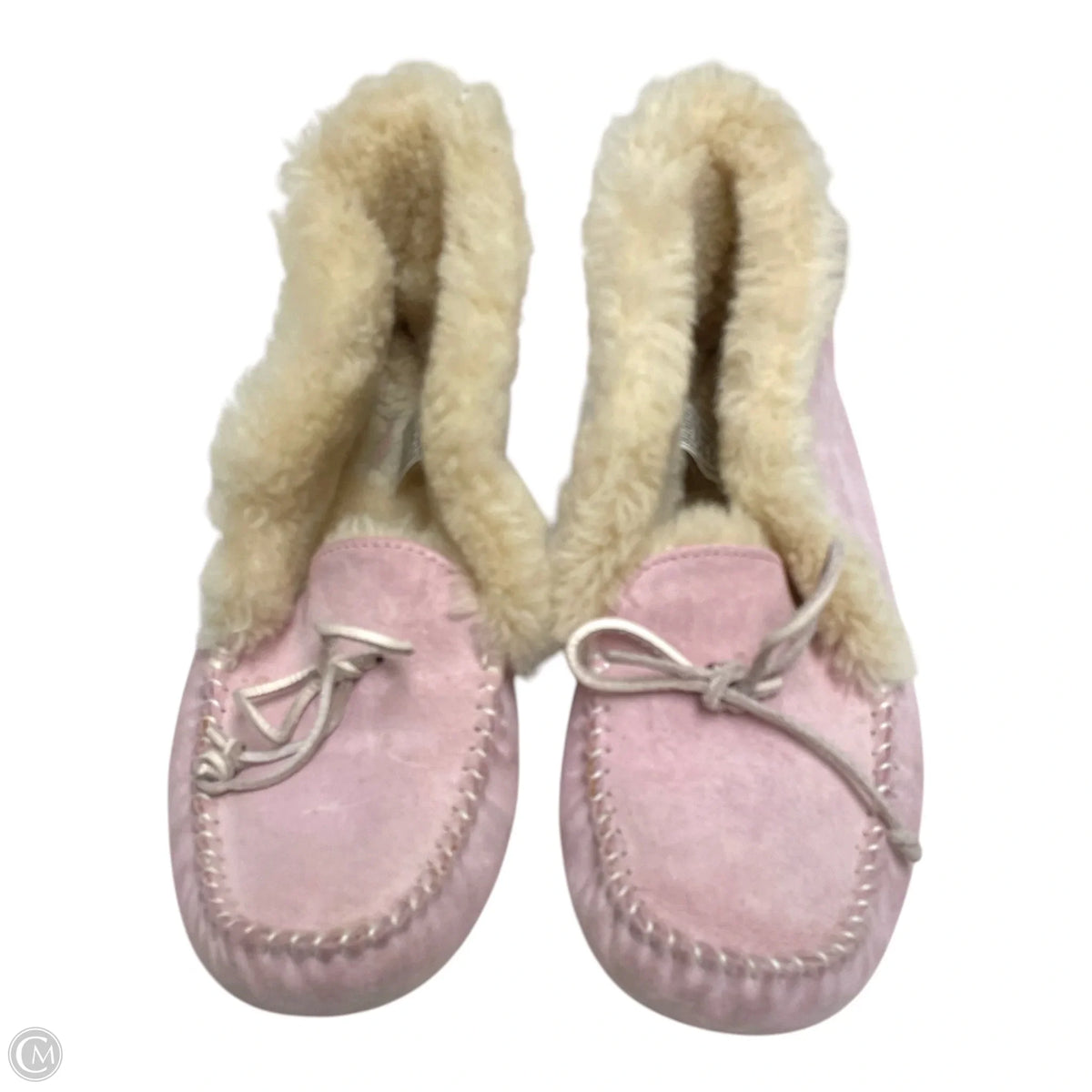 Slippers Designer By Ugg In Pink, Size: 9