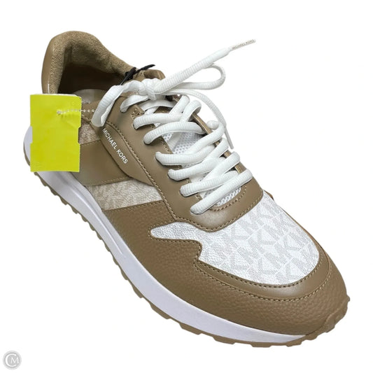 Shoes Sneakers By Michael By Michael Kors In Brown & Cream, Size: 9