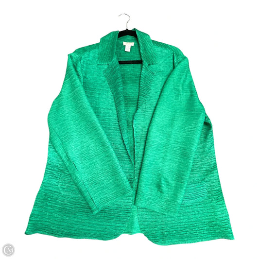 Cardigan By Chicos In Green, Size: L