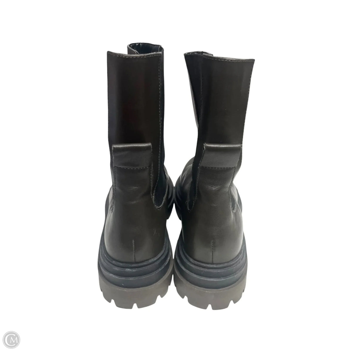 Boots Mid-calf Flats By Zara In Brown, Size: 10