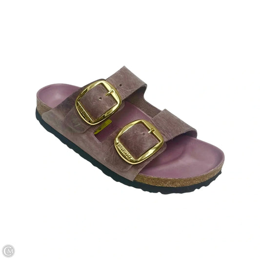 Sandals Flats By Birkenstock In Purple, Size: 8.5