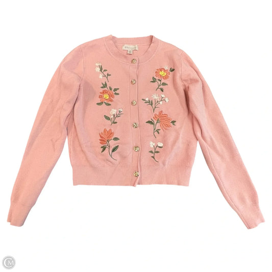 Sweater Cardigan By Philosophy In Pink, Size: S