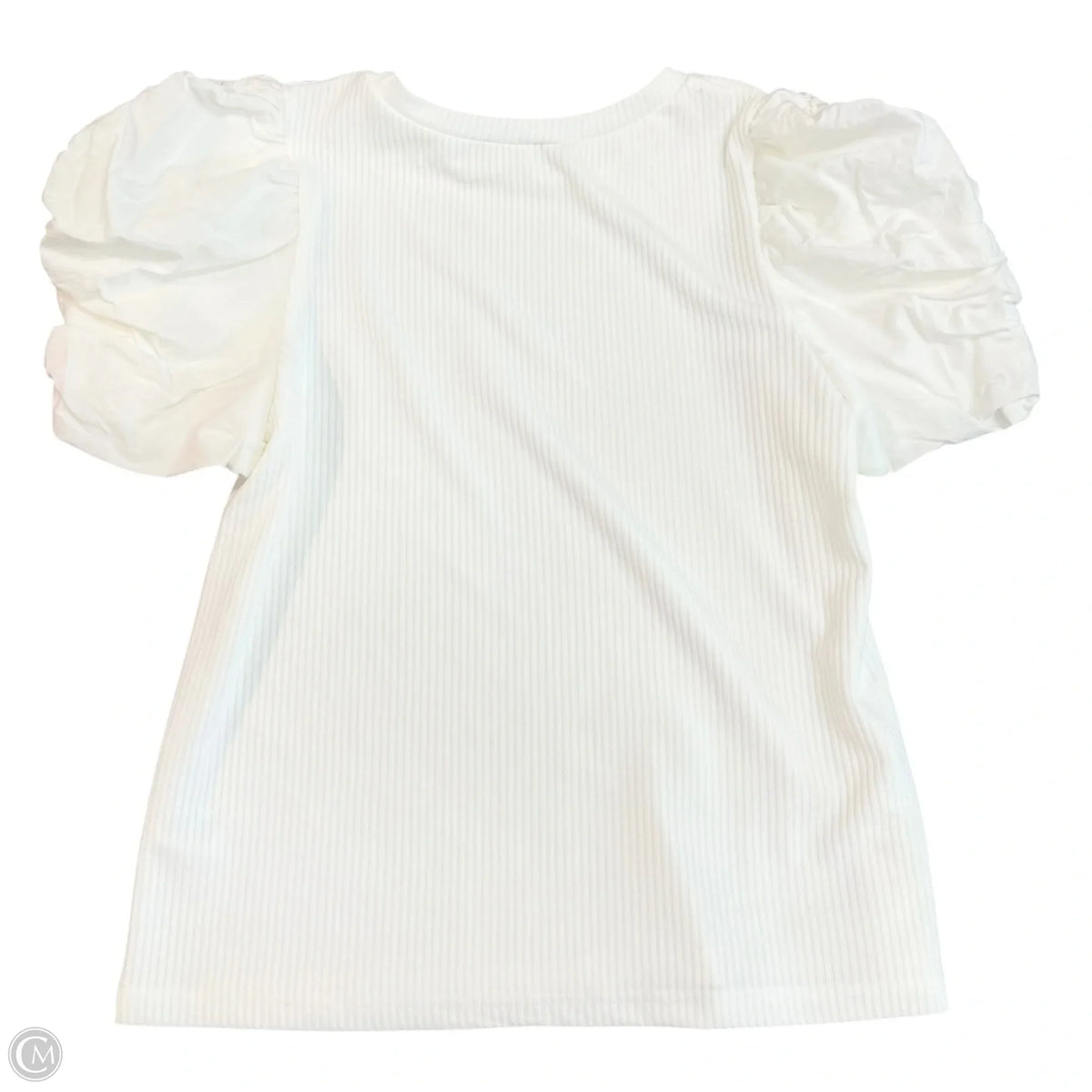 Top Short Sleeve By Entro In Ivory, Size: S