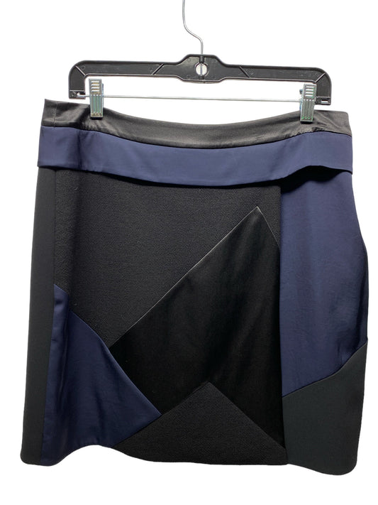 Black Blue Skirt luxury Designer Victoria Beckham , Size 12