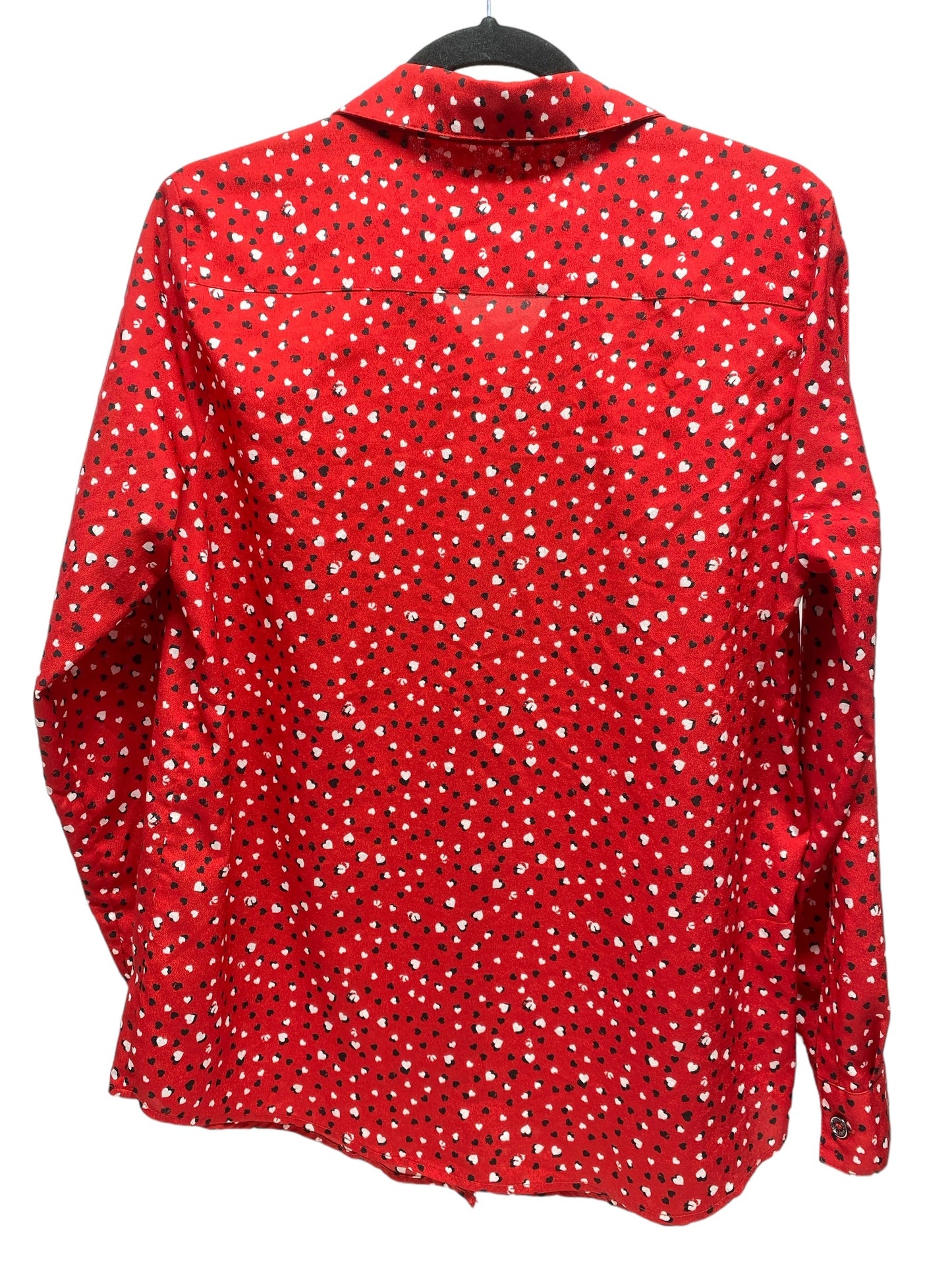 Top Long Sleeve By Karl Lagerfeld In Red, Size: L